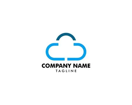Cloud logo design Stock Illustration