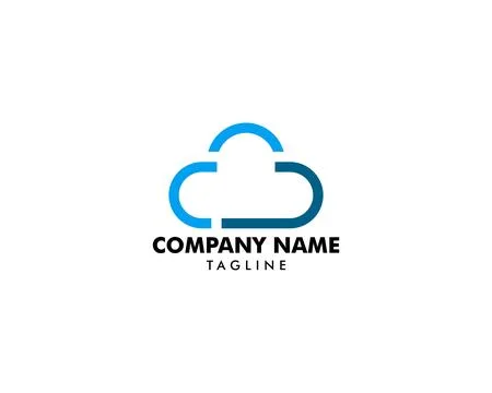 Cloud logo design Stock Illustration