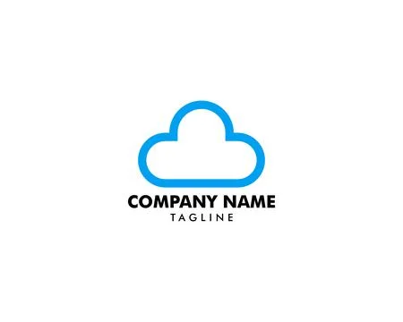 Cloud logo design Stock Illustration