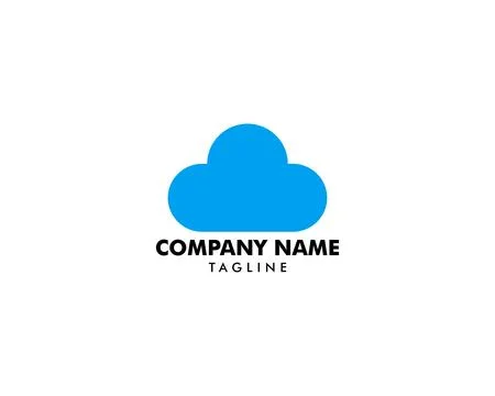 Cloud logo design Stock Illustration