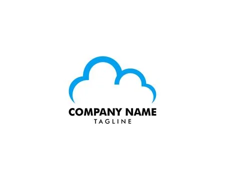 Cloud logo design イラスト素材