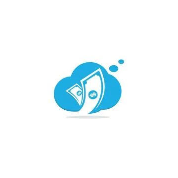 Cloud logo design template Illustrazione stock