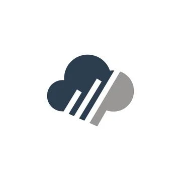 Cloud logo design template Stock Illustration