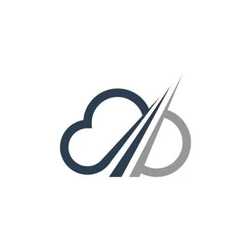 Cloud logo design template Illustrazione stock