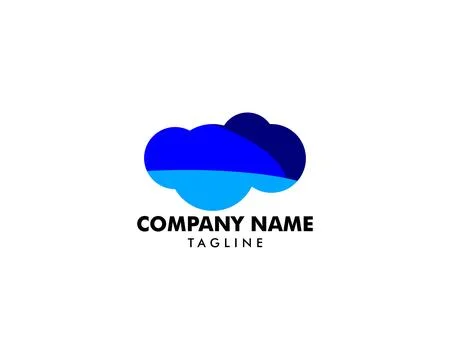 Cloud logo design template vector icon Stock Illustration