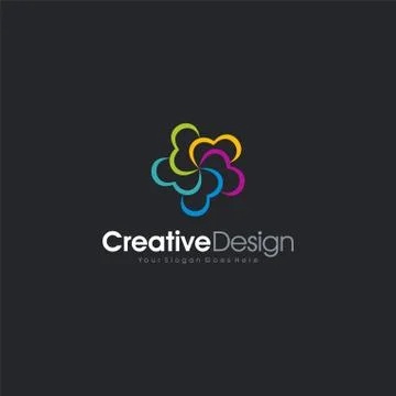 Cloud Logo Icon Abstract letter E logo design. Creative,Premium Minimal emble Illustrazione stock