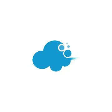 Cloud logo icon design illustration template Illustrazione stock