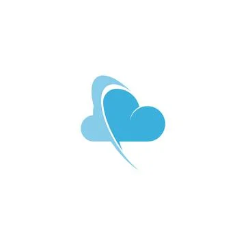 Cloud logo icon design illustration template Illustrazione stock
