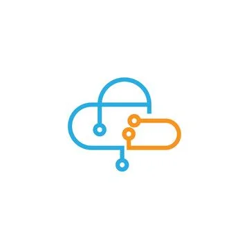 Cloud logo icon design illustration template イラスト素材