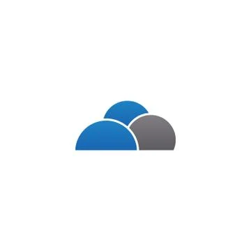 Cloud logo icon design template vector 스톡 일러스트