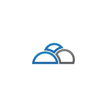 Cloud logo icon design template vector 스톡 일러스트