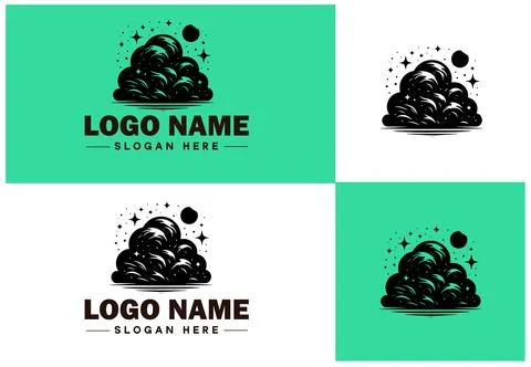 Cloud logo icon vector art graphics for business brand app icon sky cloud l.. イラスト素材