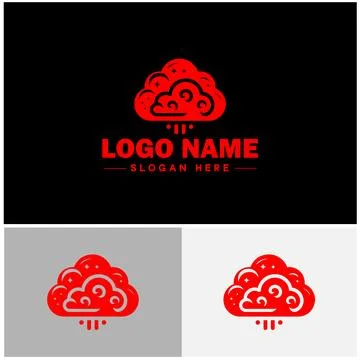 Cloud logo icon vector art graphics for business brand app icon sky cloud l.. イラスト素材