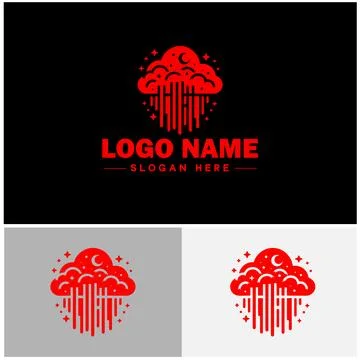 Cloud logo icon vector art graphics for business brand app icon sky cloud l.. イラスト素材