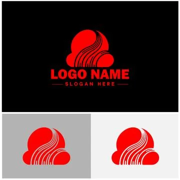 Cloud logo icon vector art graphics for business brand app icon sky cloud l.. 스톡 일러스트