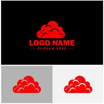Cloud logo icon vector art graphics for business brand app icon sky cloud l.. Stock Illustration
