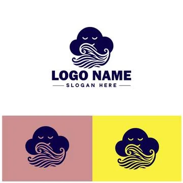 Cloud logo icon vector art graphics for business brand app icon sky cloud l.. イラスト素材
