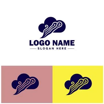 Cloud logo icon vector art graphics for business brand app icon sky cloud l.. イラスト素材