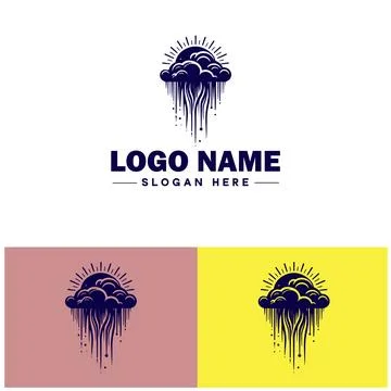 Cloud logo icon vector art graphics for business brand app icon sky cloud l.. Stockillustratie
