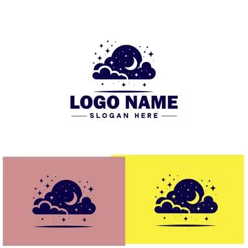 Cloud logo icon vector art graphics for business brand app icon sky cloud l.. イラスト素材