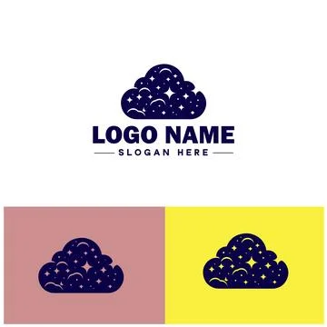 Cloud logo icon vector art graphics for business brand app icon sky cloud l.. Stock Illustration