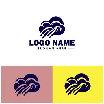 Cloud logo icon vector art graphics for business brand app icon sky cloud l.. Stock Illustration