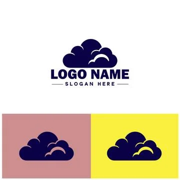 Cloud logo icon vector art graphics for business brand app icon sky cloud l.. Stock Illustration