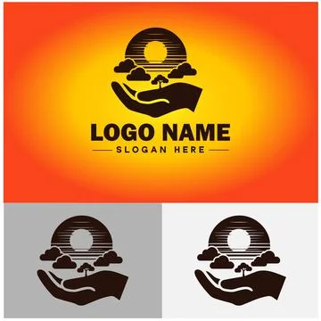 Cloud logo icon vector art graphics for business brand app icon sky cloud l.. 스톡 일러스트