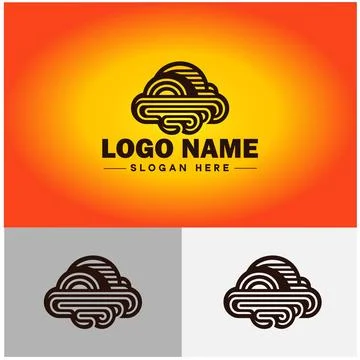 Cloud logo icon vector art graphics for business brand app icon sky cloud l.. イラスト素材