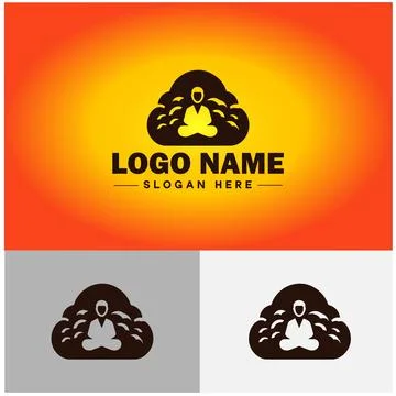 Cloud logo icon vector art graphics for business brand app icon sky cloud l.. イラスト素材