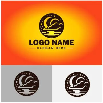 Cloud logo icon vector art graphics for business brand app icon sky cloud l.. イラスト素材