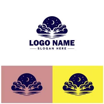 Cloud logo icon vector art graphics for business brand app icon sky cloud l.. イラスト素材