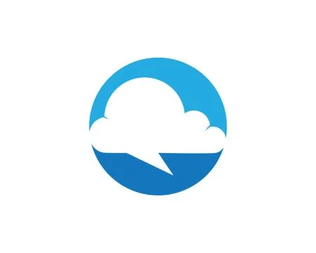 Cloud logo template Illustrazione stock