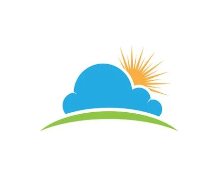 Cloud logo template Illustrazione stock