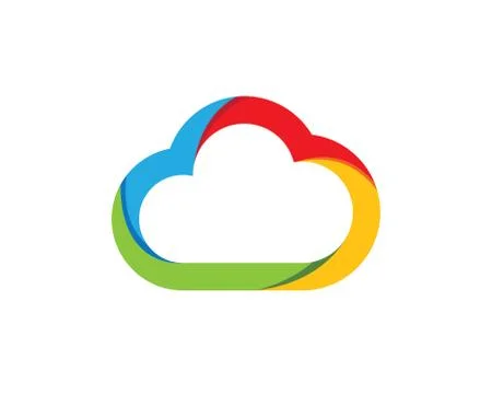 Cloud Logo Template Illustrazione stock