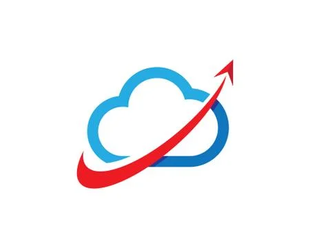 Cloud Logo Template Illustrazione stock