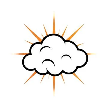 Cloud logo template vector icon illustration design Stock Illustration