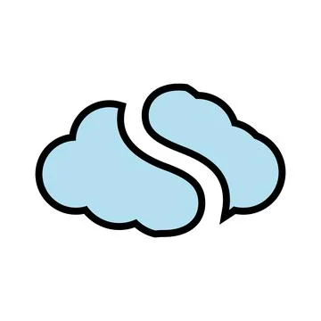 Cloud logo template vector icon illustration design Illustration