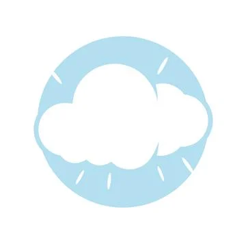 Cloud logo template vector icon illustration design Stock Illustration