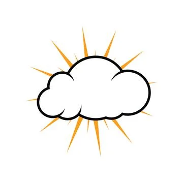 Cloud logo template vector icon illustration design Stock Illustration