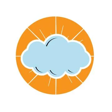 Cloud logo template vector icon illustration design Stock Illustration