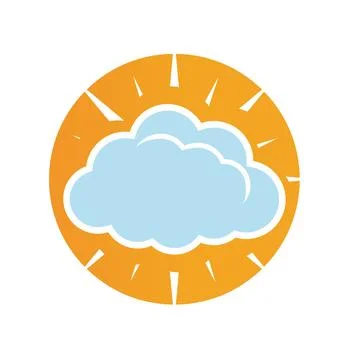 Cloud logo template vector icon illustration design Illustration