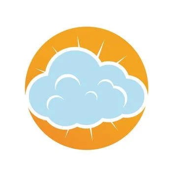 Cloud logo template vector icon illustration design Illustration