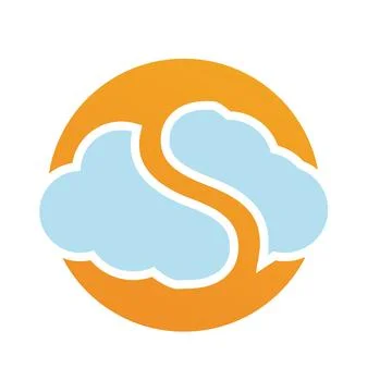 Cloud logo template vector icon illustration design Illustration