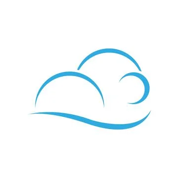 Cloud logo template vector illustration design icons Stock Illustration