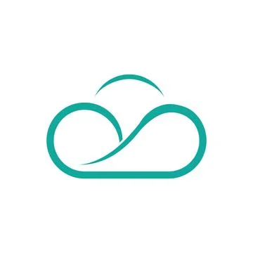 Cloud logo template vector illustration design icons Stock Illustration