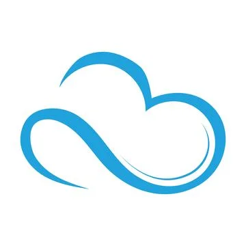 Cloud logo template vector illustration design icons Stock Illustration