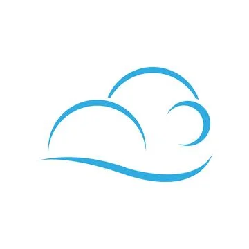 Cloud logo template vector illustration design icons Stock Illustration