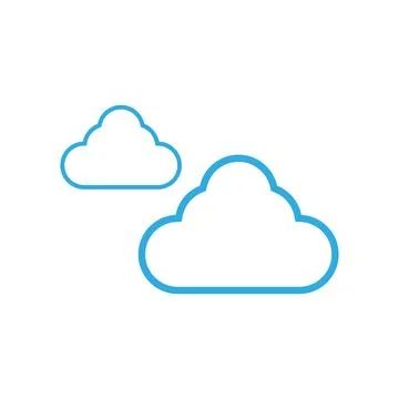 Cloud logo template vector illustration design icons Stock Illustration