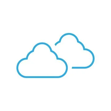 Cloud logo template vector illustration design icons Stock Illustration